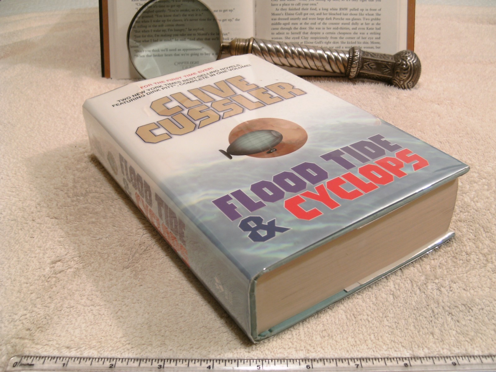 Clive Cussler *FLOOD TIDE & CYCLOPS * HC/DJ Wings 2nd Printing