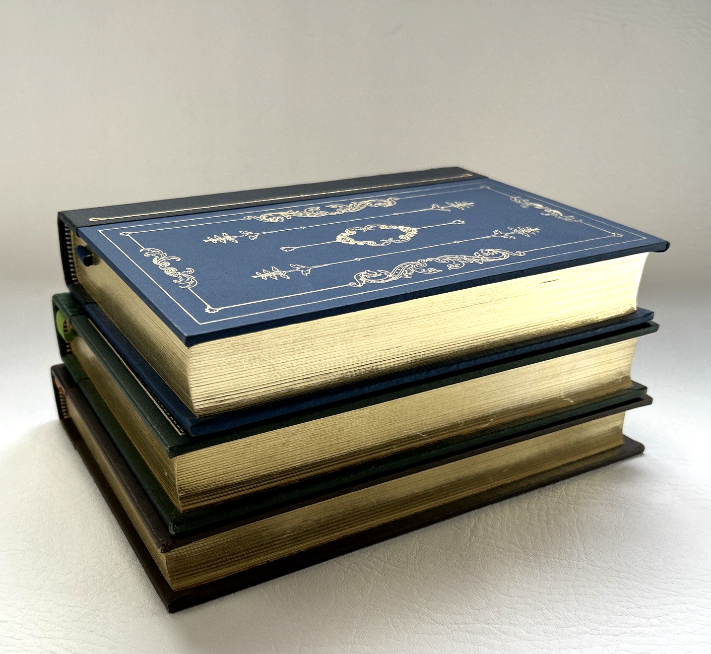 Lot 3 Franklin Library Classics Leather Bound Books Walter Scott Waverley Balzac