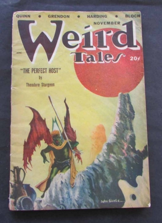 WEIRD TALES MAGAZINE 1948/11 PERFECT HOST BY THEODORE STURGEON V41 #1 GOOD