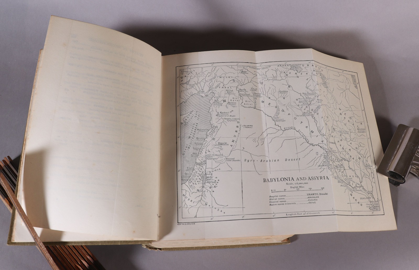Myths of Babylonia & Assyria Mackenzie Early Gresham Ed Folding Map