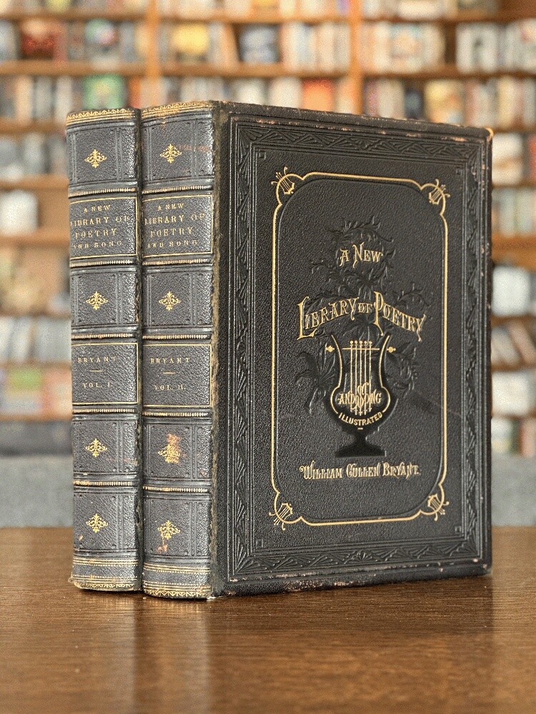 1883 A New Library of Poetry Vol 1 & 2 illus