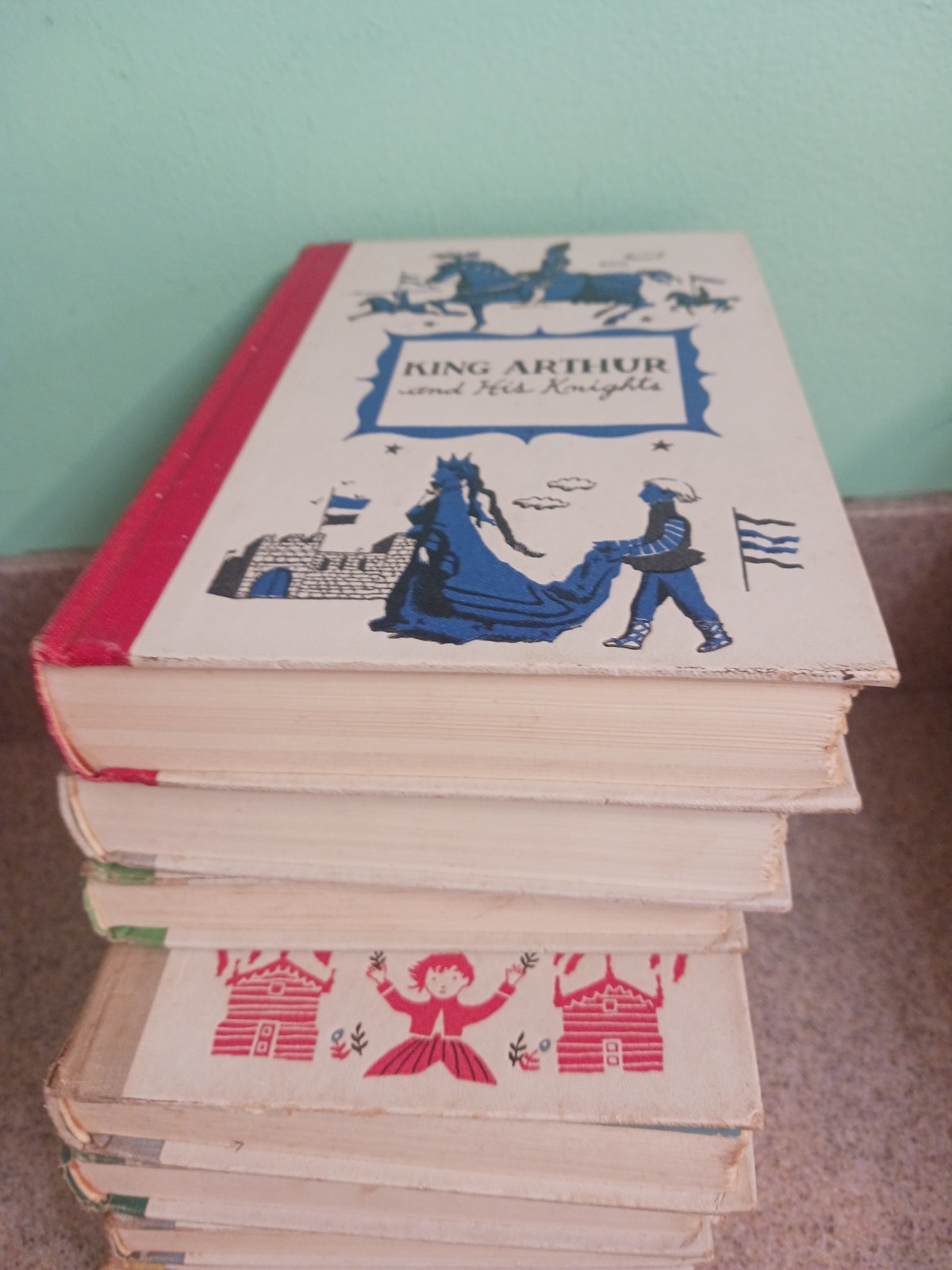 Vintage 1950s Junior Deluxe Edition Books Lot of 10 HC Children’s Classics