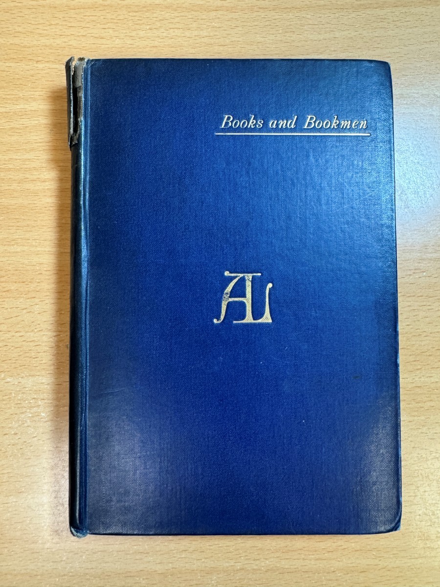 Books and Bookmen by Andrew Lang 1892 Hardcover Longmans, Green & Co.