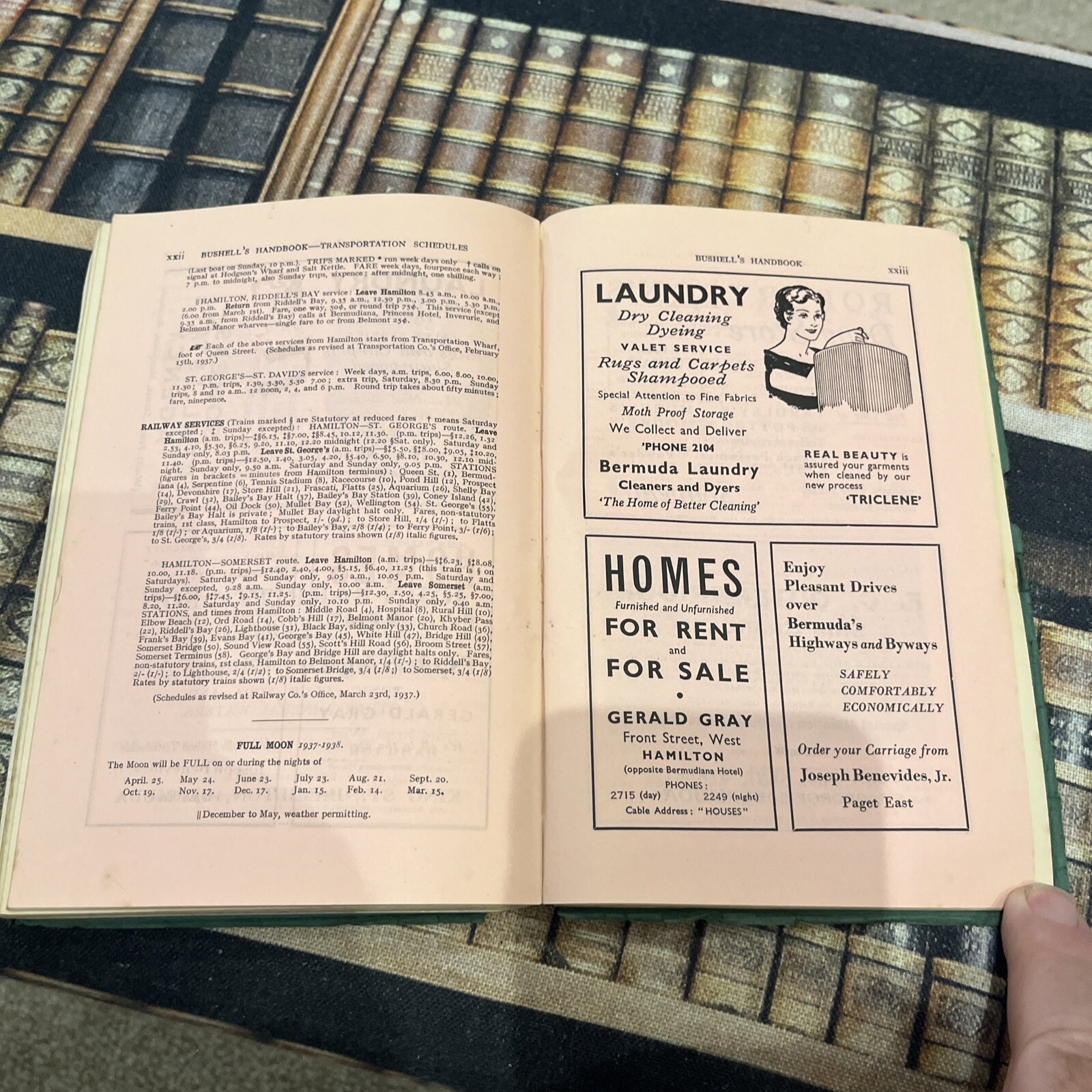 Picturesque Bermuda, Bushell’s Handbook 28th Ed. 1937 PB