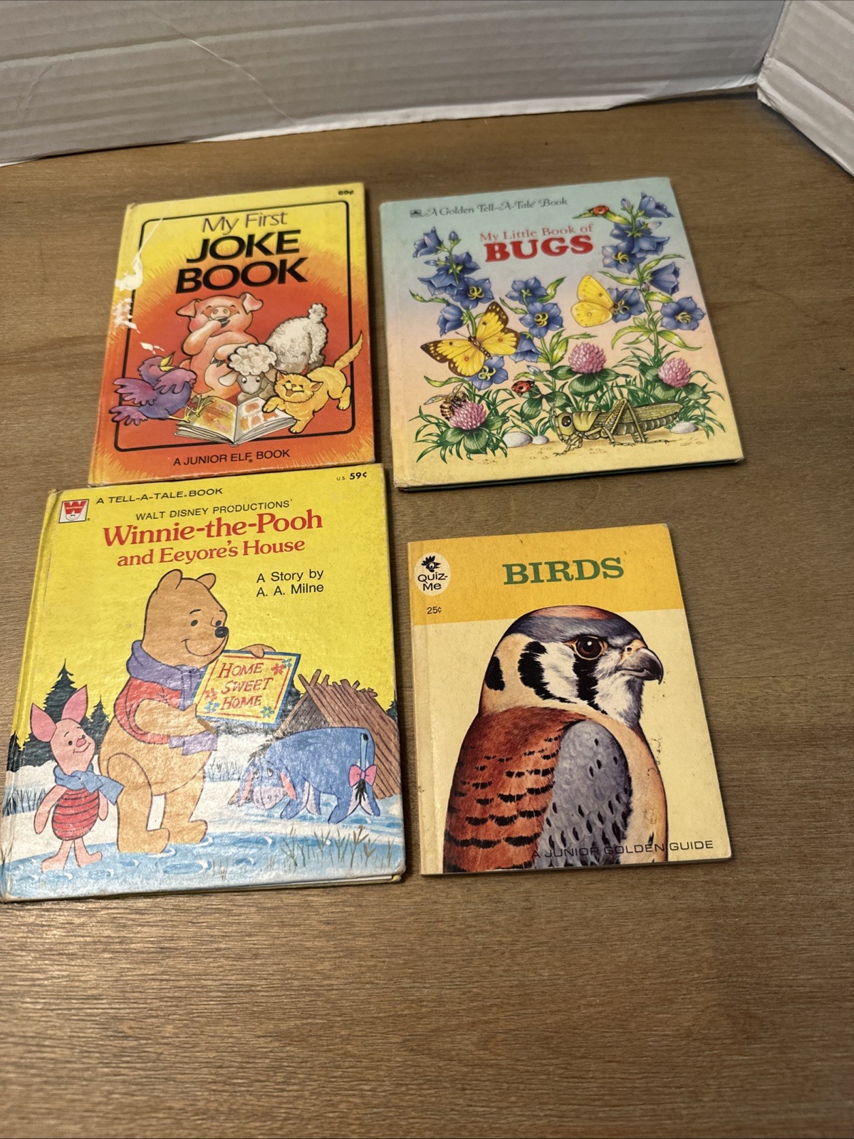 Lot Of 5 Vintage Children’s Books 2 Golden Tell-A-Tale Junior Elf Junior Golden
