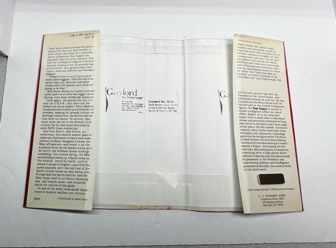 SIGNED Tom Clancy Red Storm Rising 16th Printing First Edition 1986 HCDJ Mylar