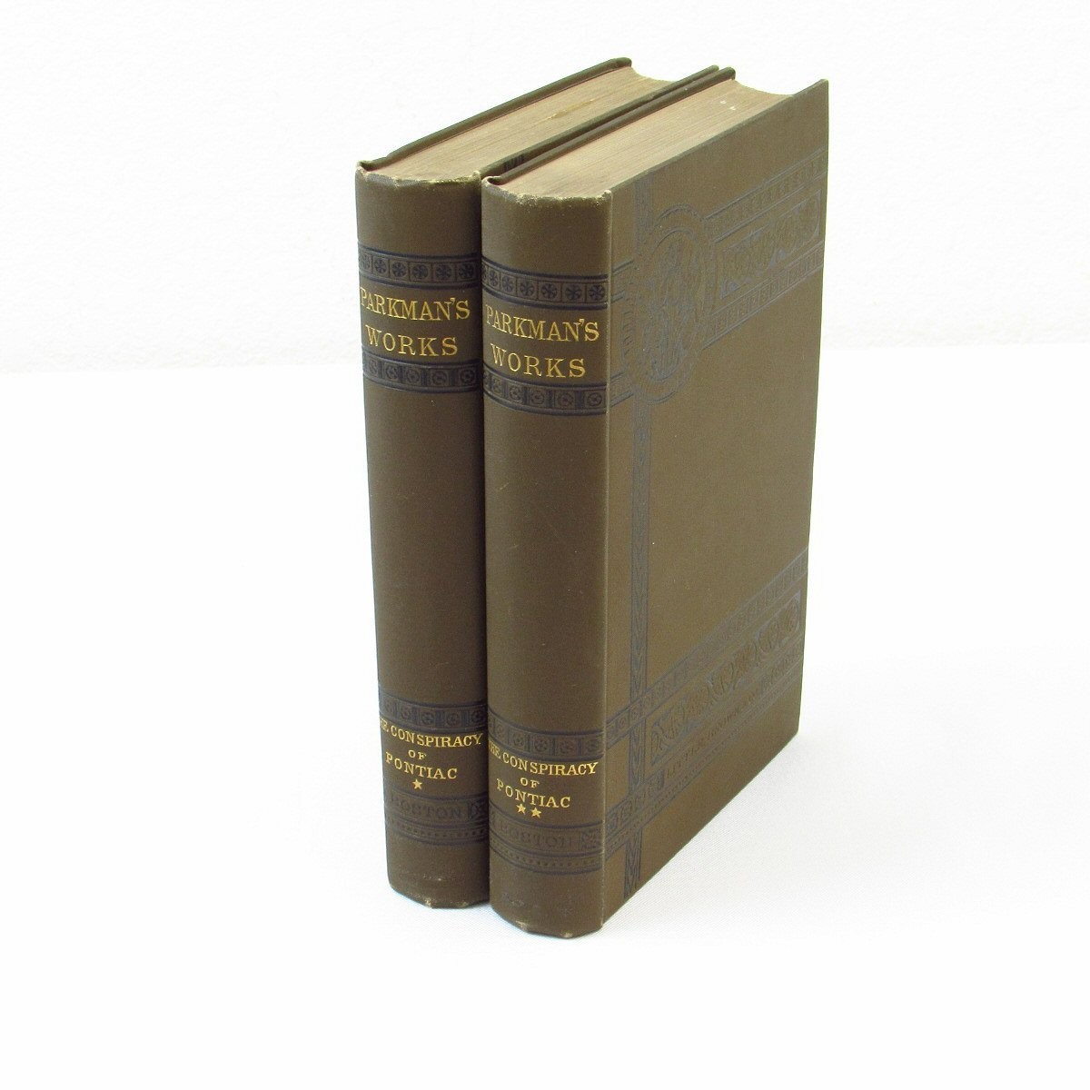 The Conspiracy of Pontiac Indian Wars Francis Parkman 1897 HC 2-Vol Set Canada
