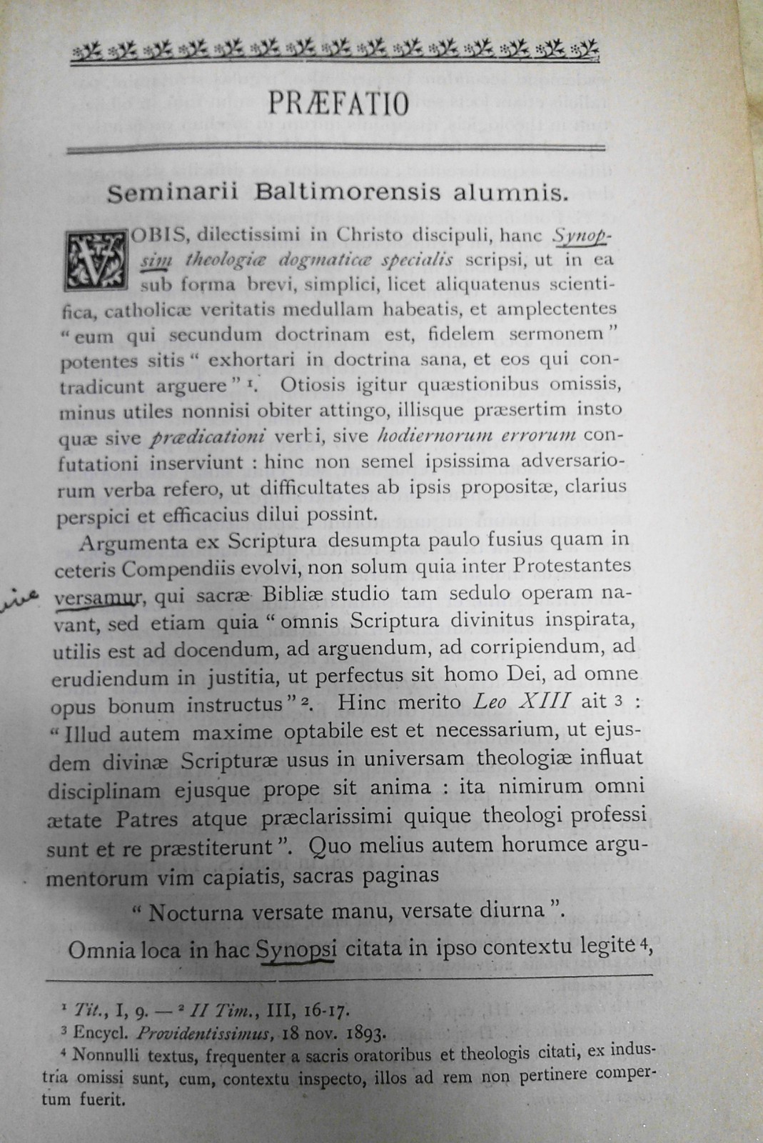 Tanquerey: Theologicae Dogmaticae Fundamentalis – 3 Vols. 1903, 1906, 1926.
