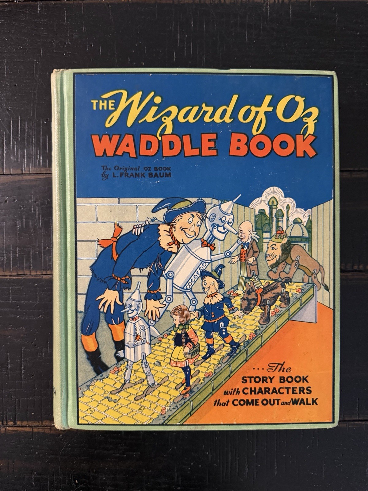 The Wizard of Oz Baum Illustrated Denslow Hardcover 1934 Blue Ribbon Books
