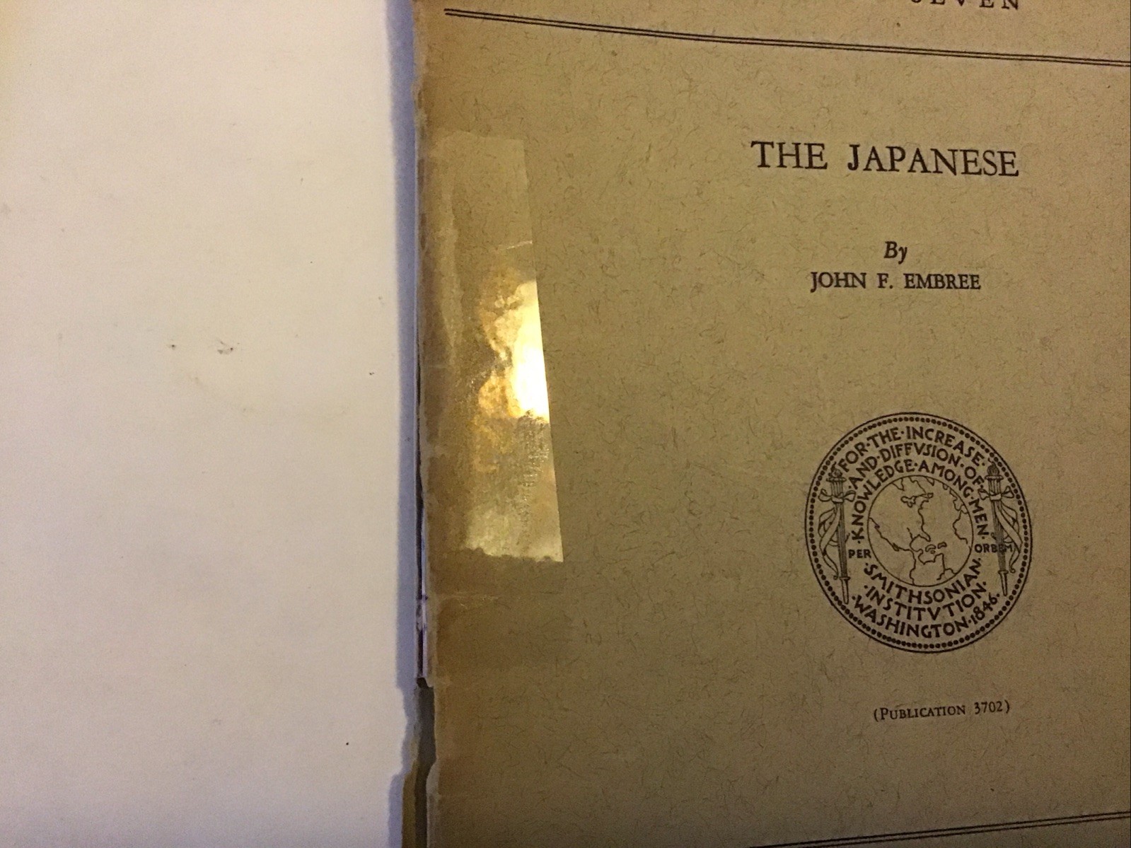 Smithsonian War Background Studies #1 & #7: WWII Japan/Asia Pamphlets 1942–1943