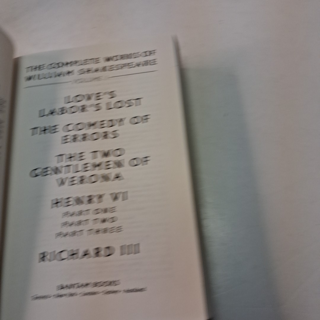 6 Volume Set Bantam Books The Complete Works of William Shakespeare D Bevington
