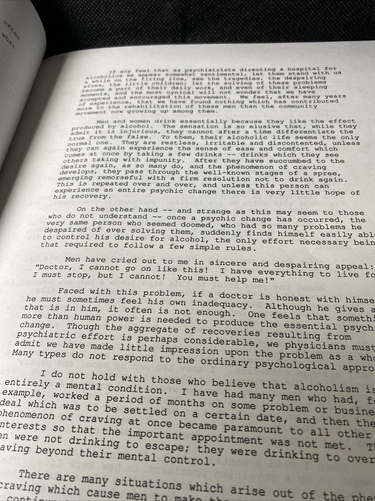 Alcoholics Anonymous, Original Manuscript 1990s Print Purple Salamander