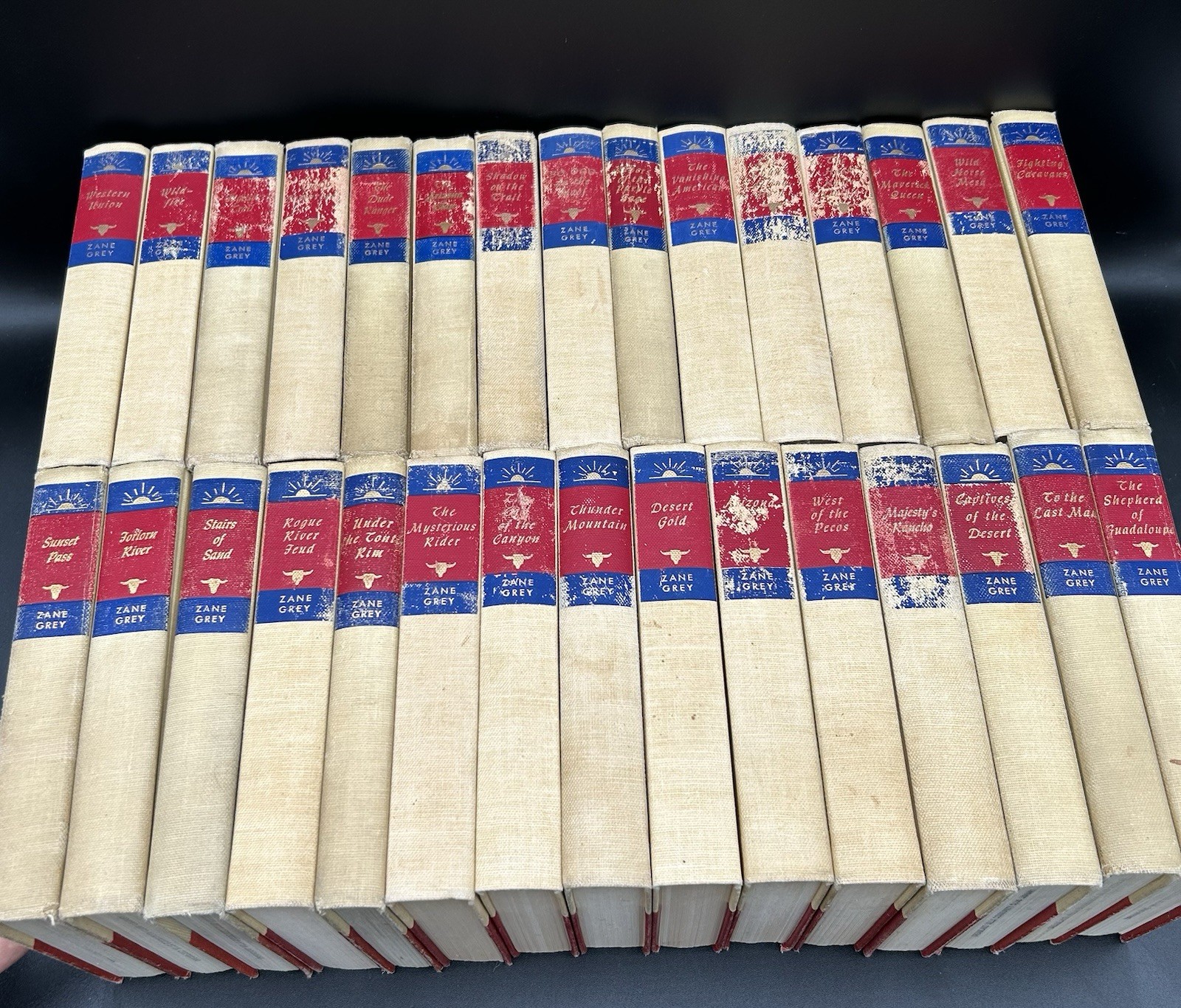 Zane Grey Lot Of 30 Hardcover Novels See Description For Titles From A Library