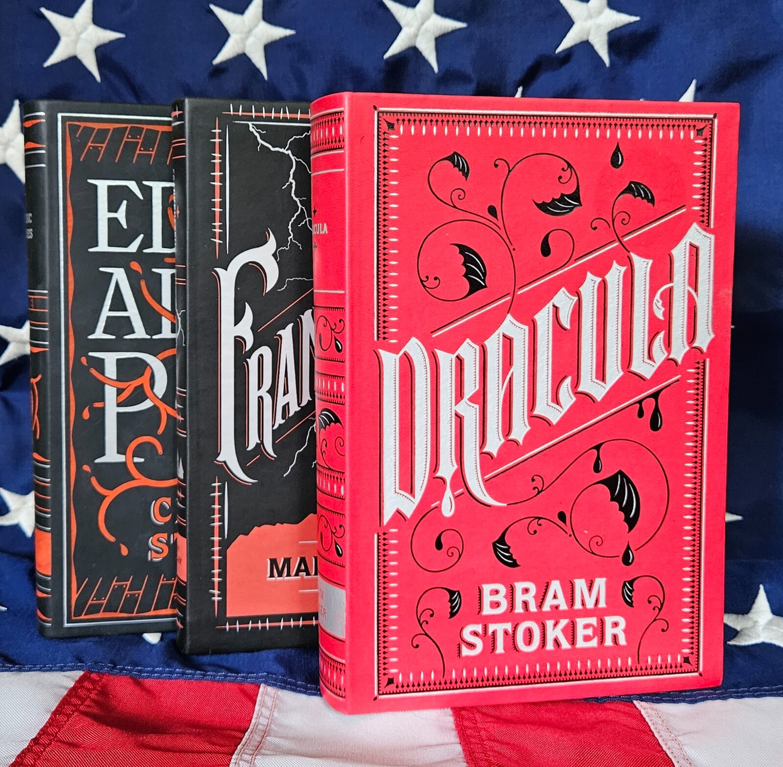 NEW Dracula Bram Stoker Frankenstein Mary Shelley Edgar Allan Poe Bonded Leather