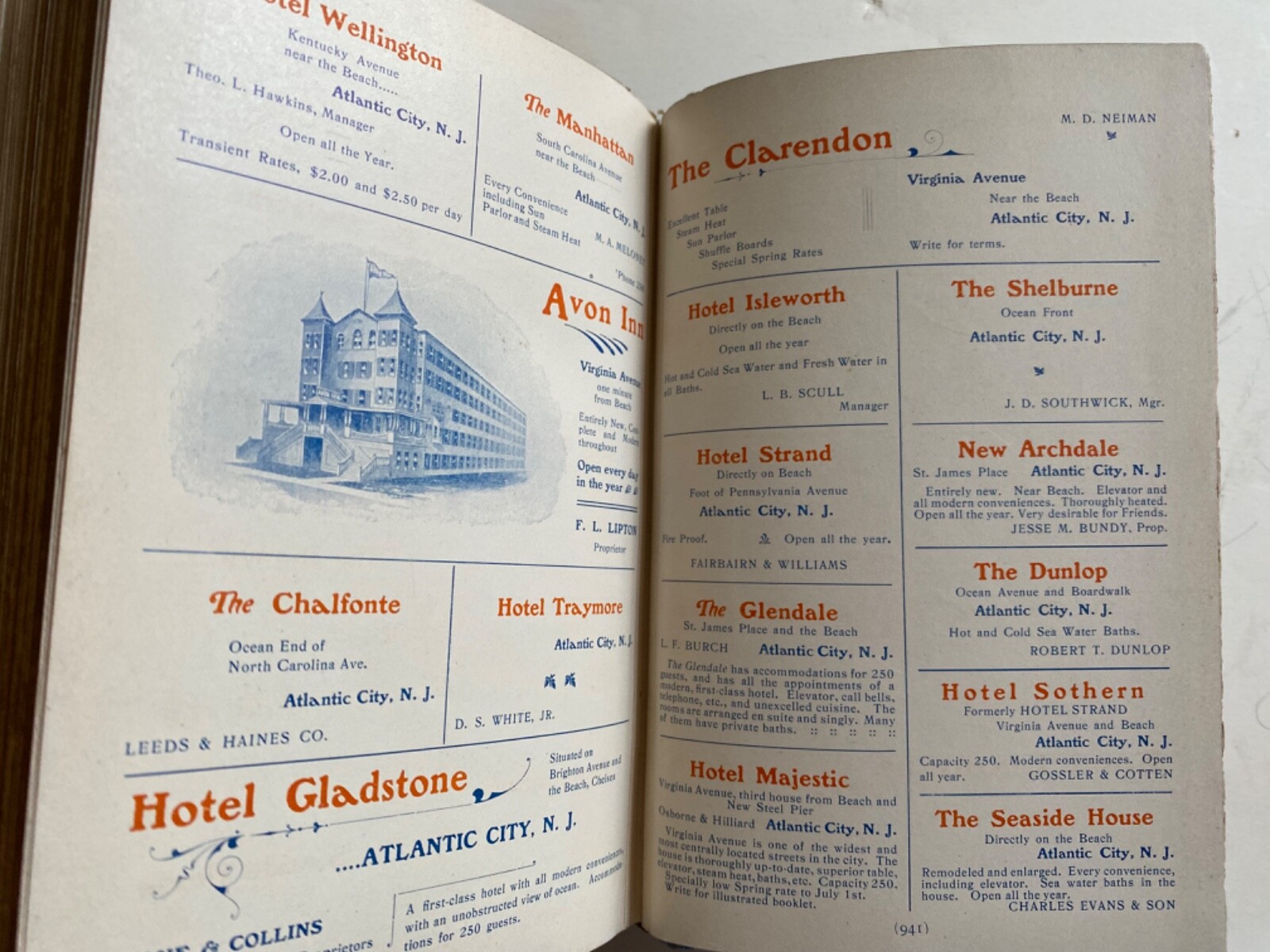 1901 – Boyd’s Philadelphia Blue Book a Services Directory – Excellent Condition!
