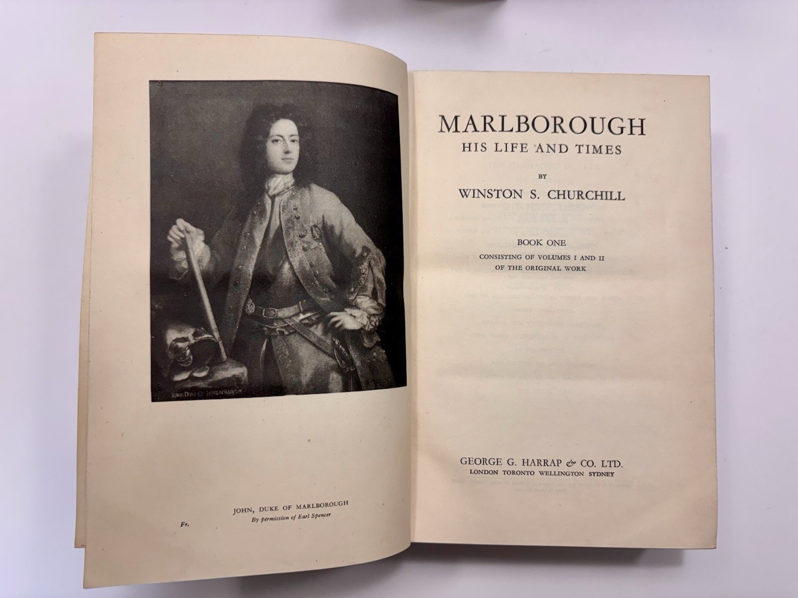 Marlborough His Life And Times By Winston Churchill Two Volume Set
