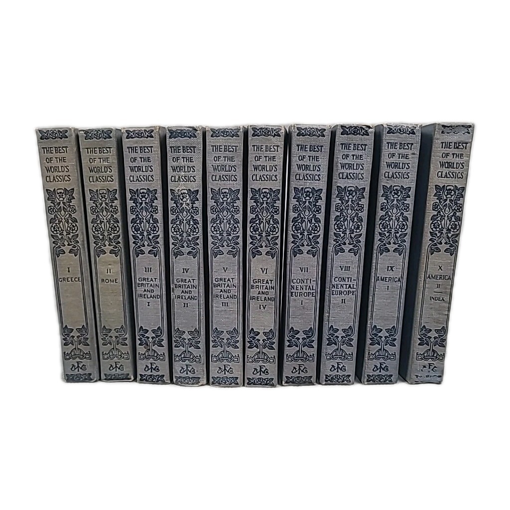 Best of the World’s Classics 10 Vol Set Henry Cabot Lodge 1909 Compact