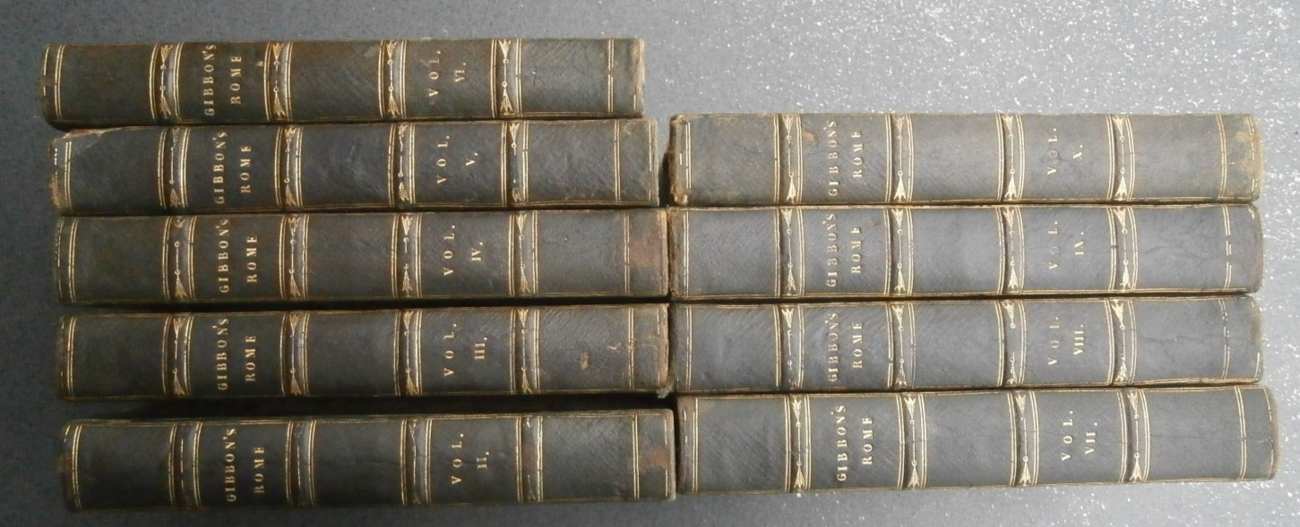 History of the Decline & Fall of the Roman Empire Edward Gibbon 9 Vols 1827