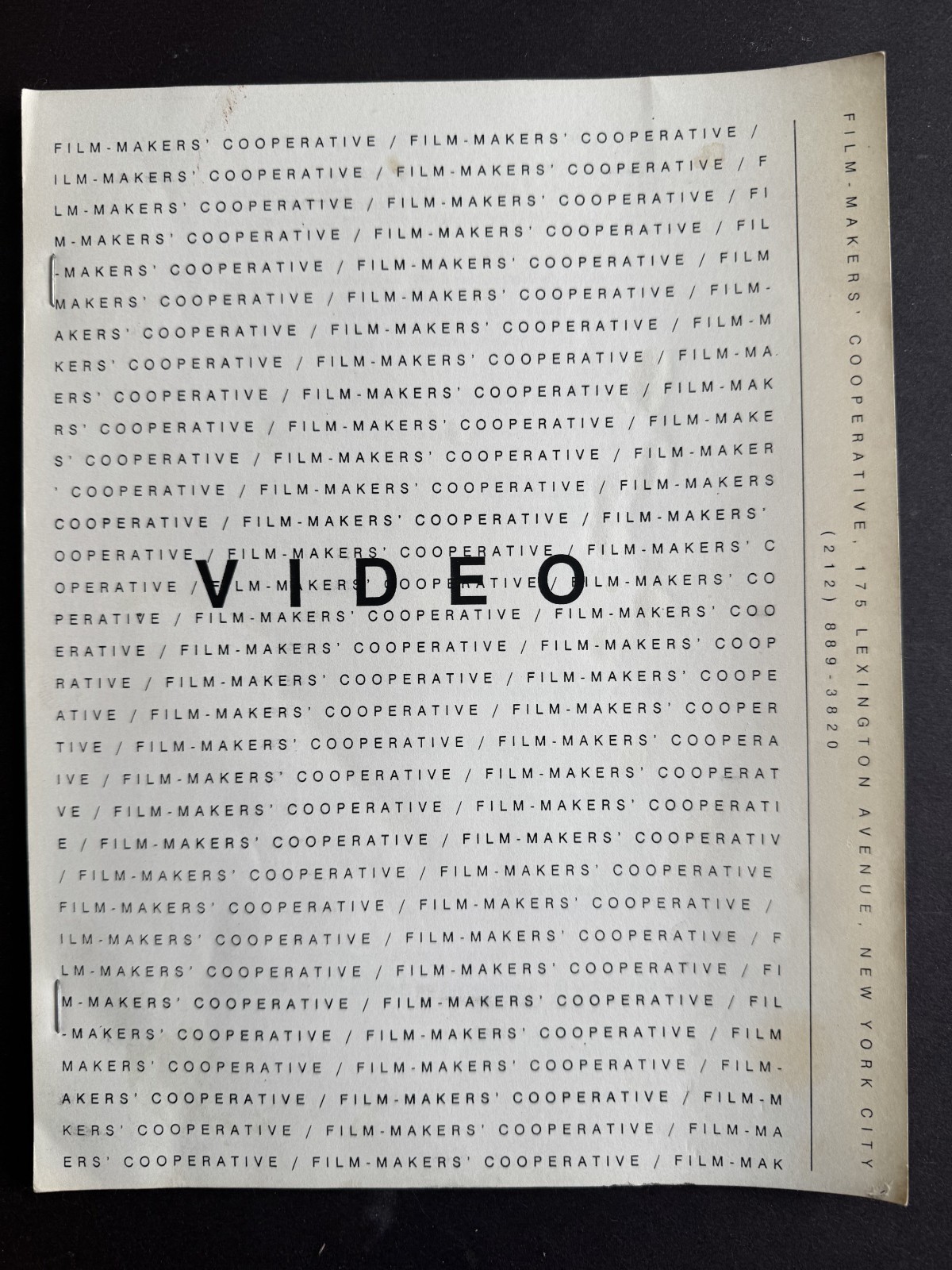 Film-Makers‘ Cooperative Video Catalog