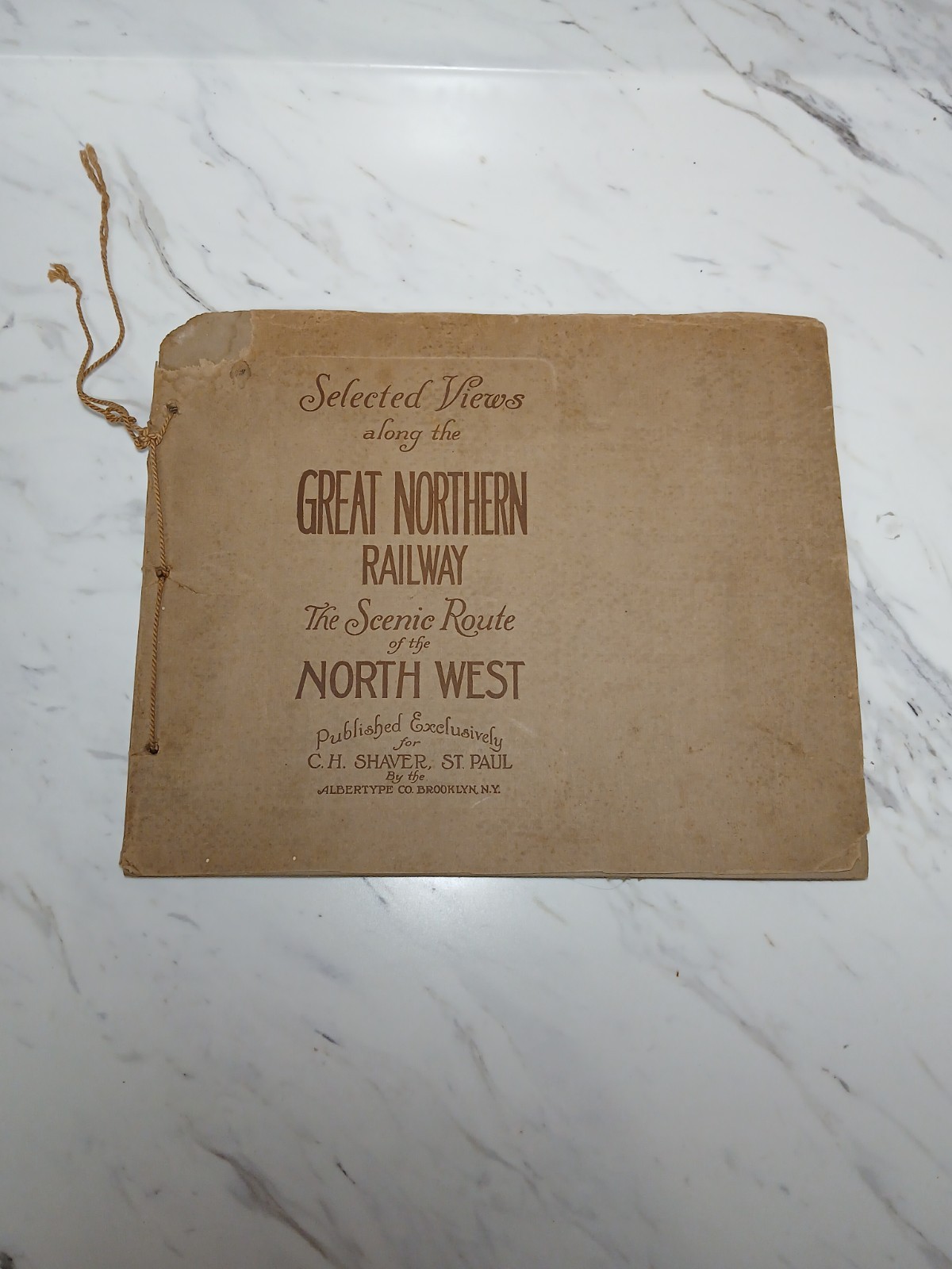 RARE c.1910 The Great Northern Railway Northwest USA Real Photograph Album Book