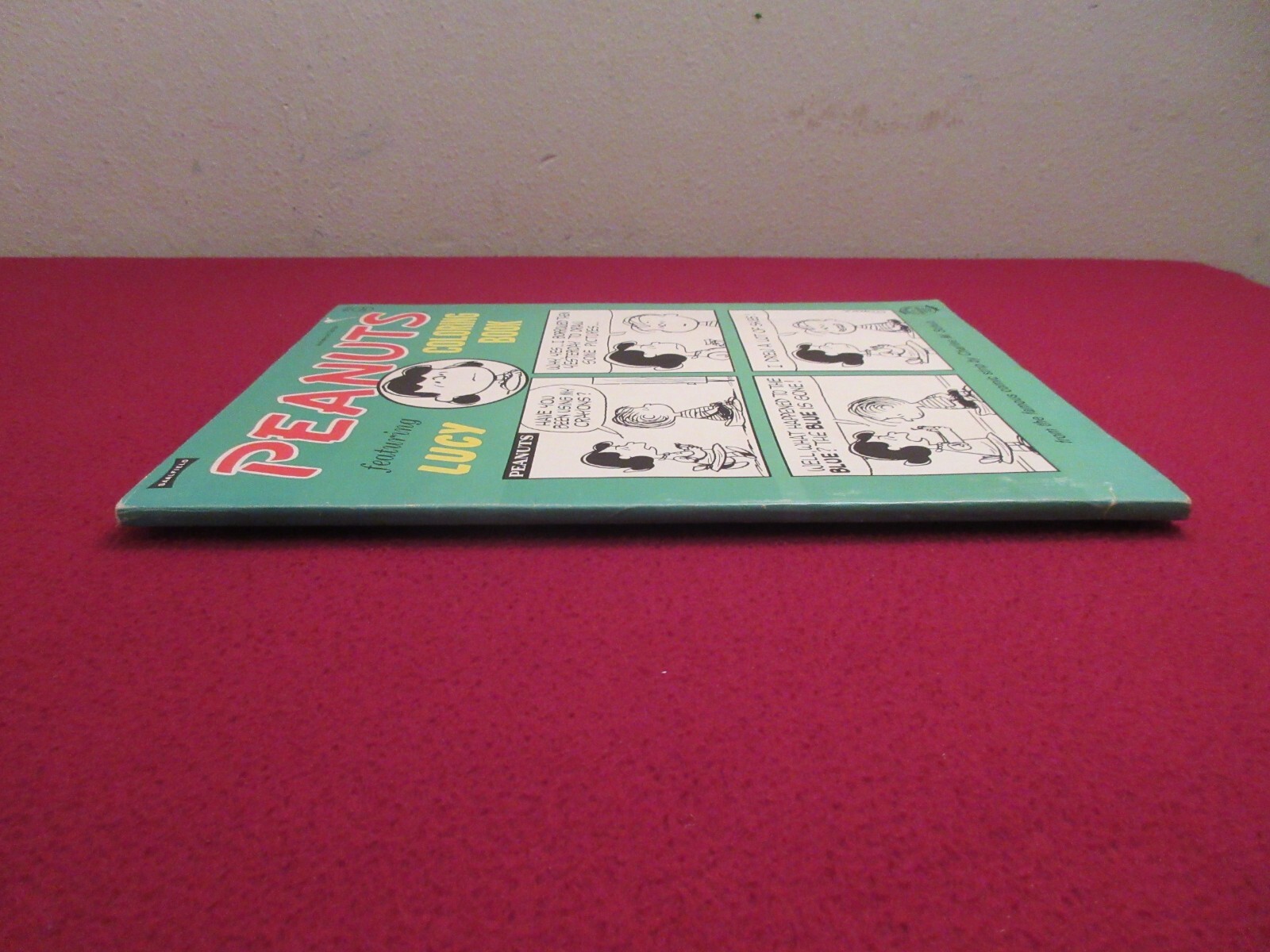 1967 Saalfield CHARLES SCHULZ PEANUTS COLORING BOOK FEATURING LUCY UNUSED
