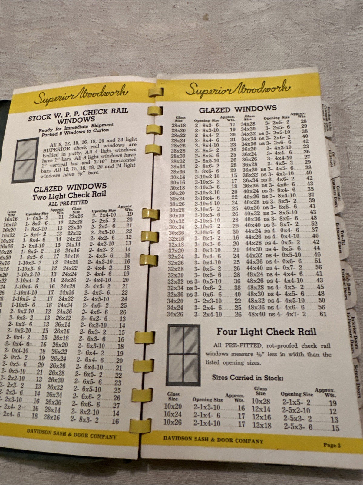 Superior Woodwork Builders Manual Vintage Catalog Lake Charles LA