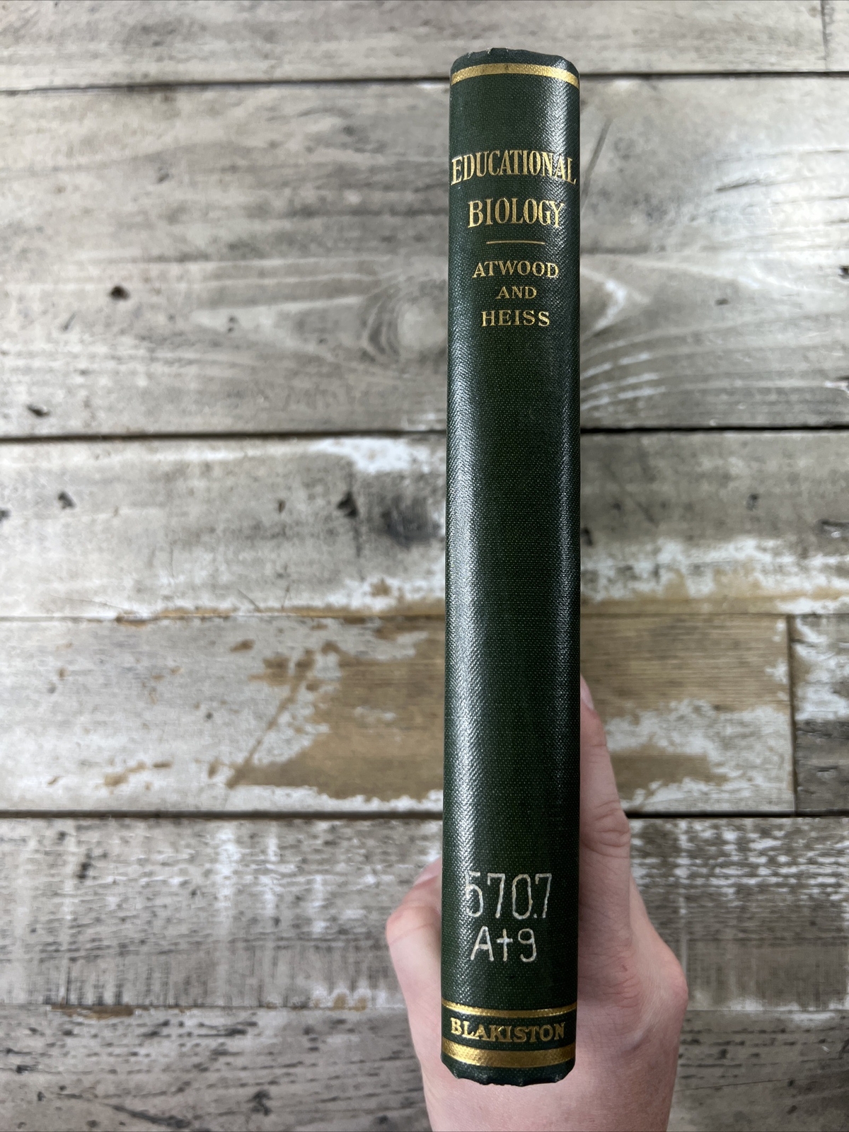 1928 Antique Science Textbook „Educational Biology“ Illustrated
