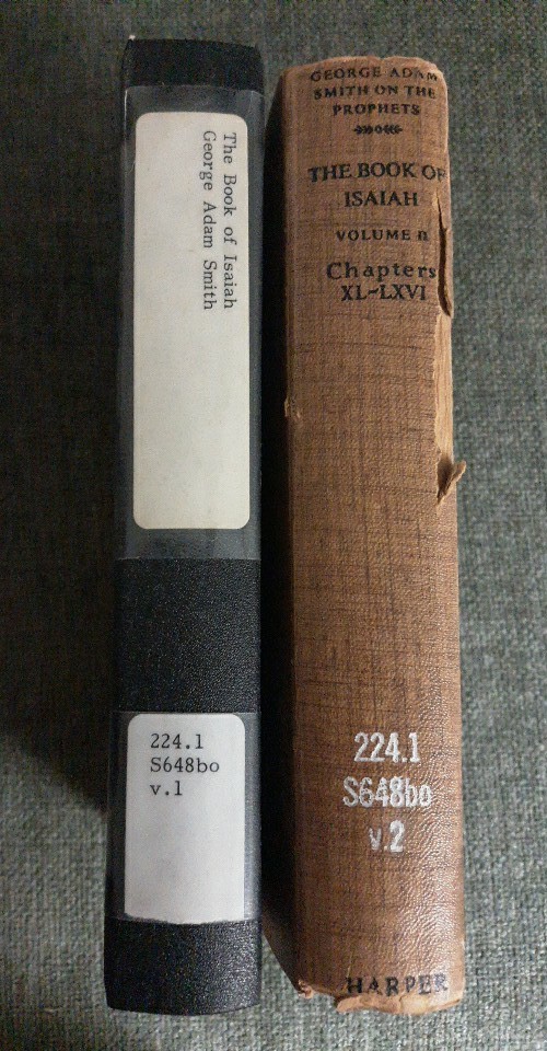 George Adam Smith On The Prophets, The Book Of Isaiah, 2 Vol. C. 1927 Xlib Fair