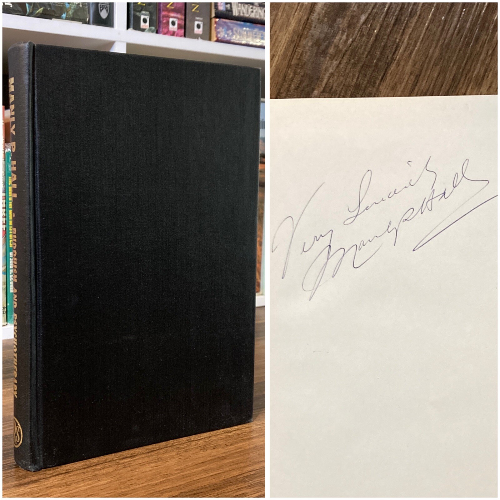 *Signed* Buddhism & Psychotherapy – Manly P. Hall (1st edition) 1967 HC