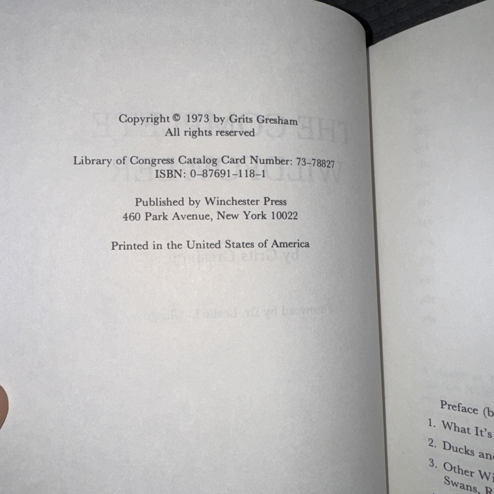 The Complete Wildfowler by Gresham Ltd 138/500 Signed 1973 Winchester Press