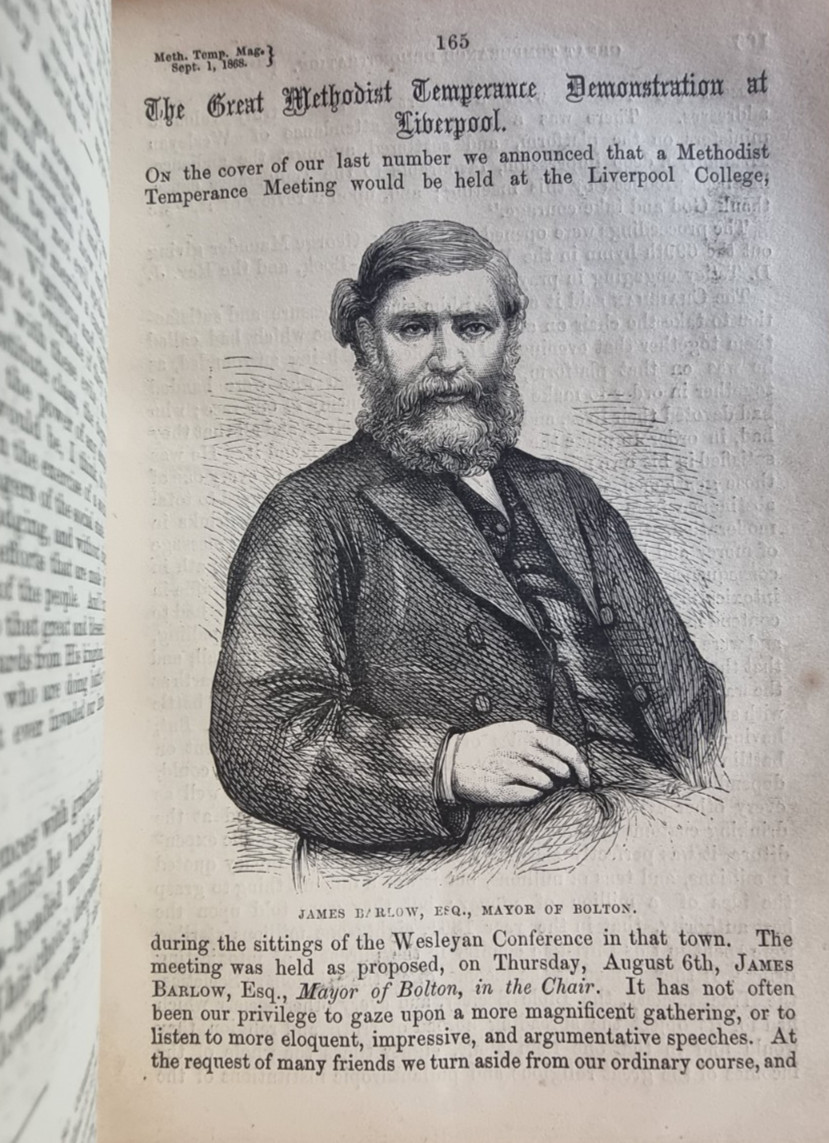 1868 Methodist Temperance Magazine First Year Vol 1 Half Leather Wesleyan