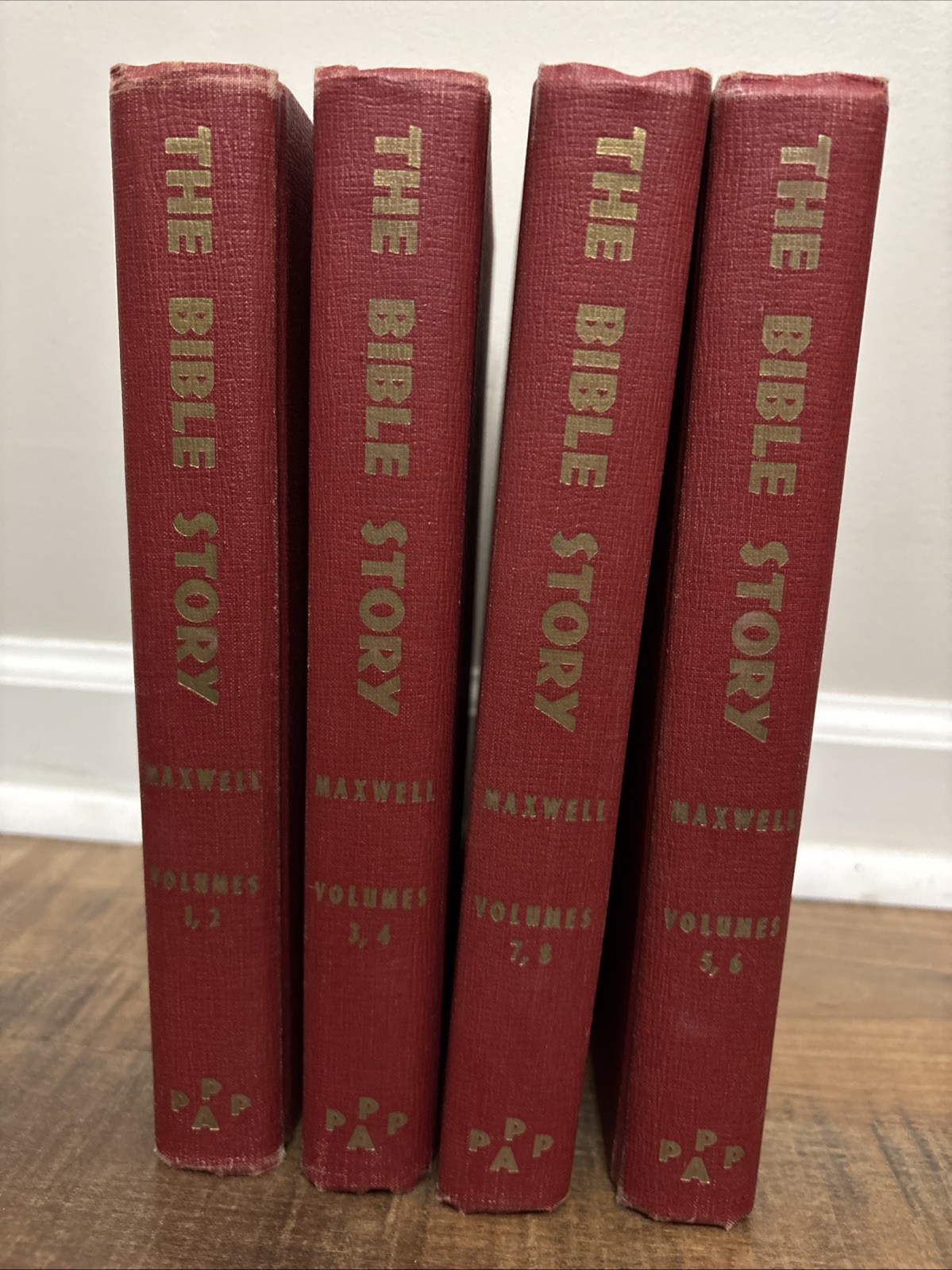 Bible Story Books Volumes 1-8 Published 1953-56 Arthur S. Maxwell VERY RARE Vtg