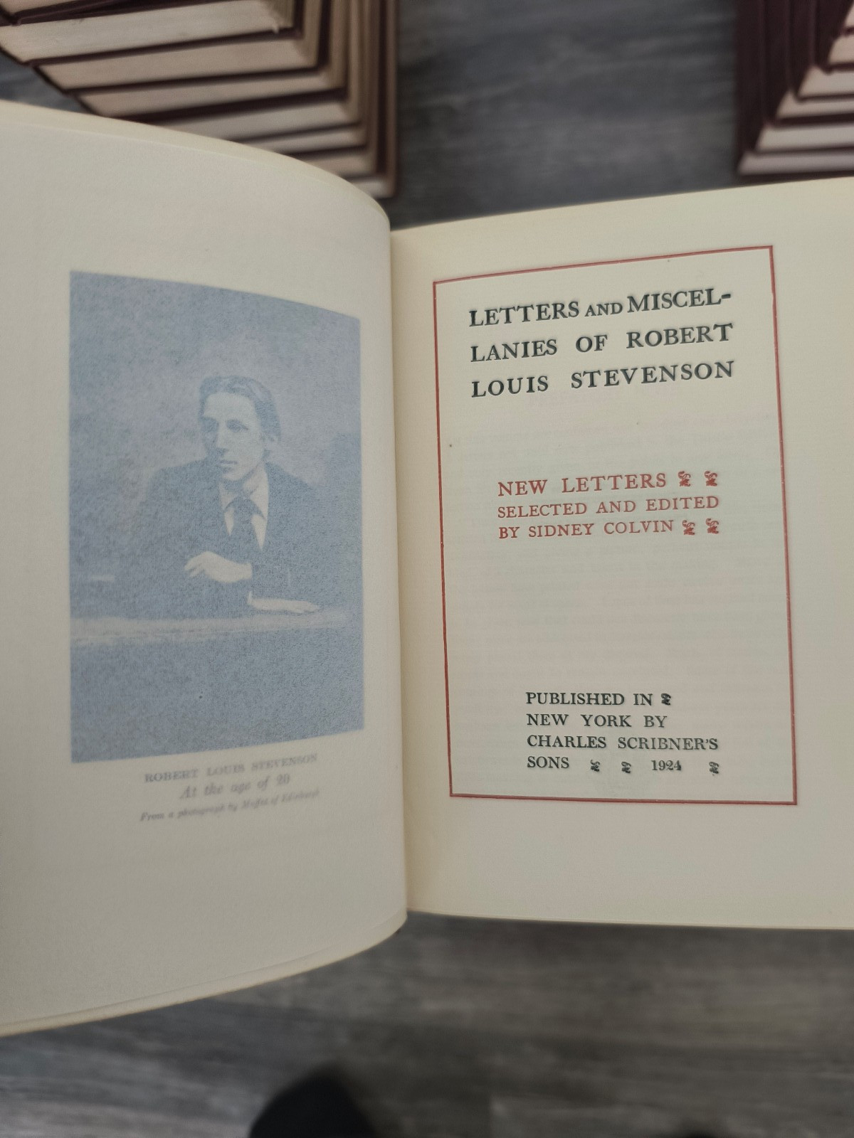 Robert Louis Stevenson 25 Volume Scribner’s 1924 Set Novels, Tales & Letters