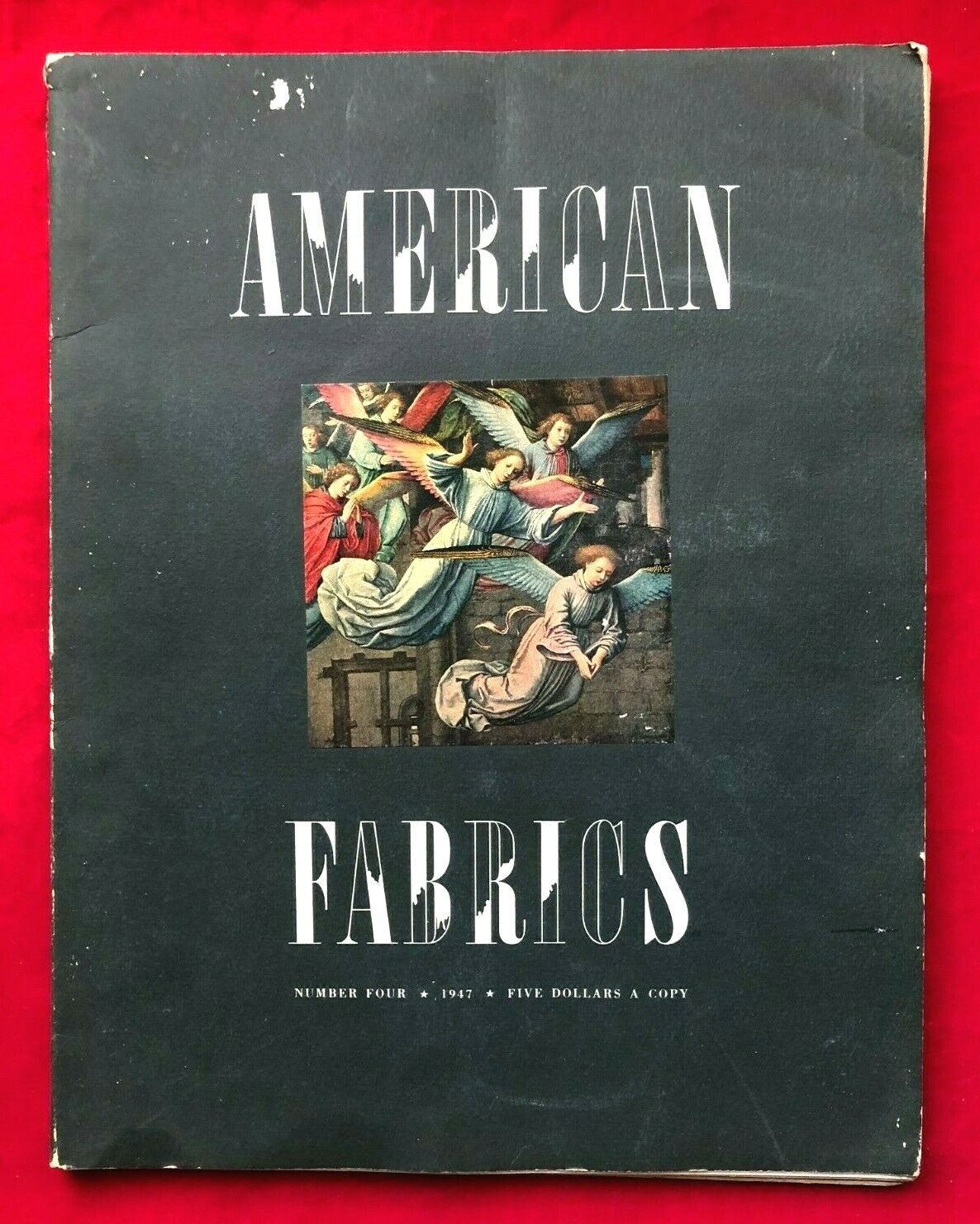 Vintage Fall 1947 American Fabrics Magazine #4 Fashion Textiles Advertising