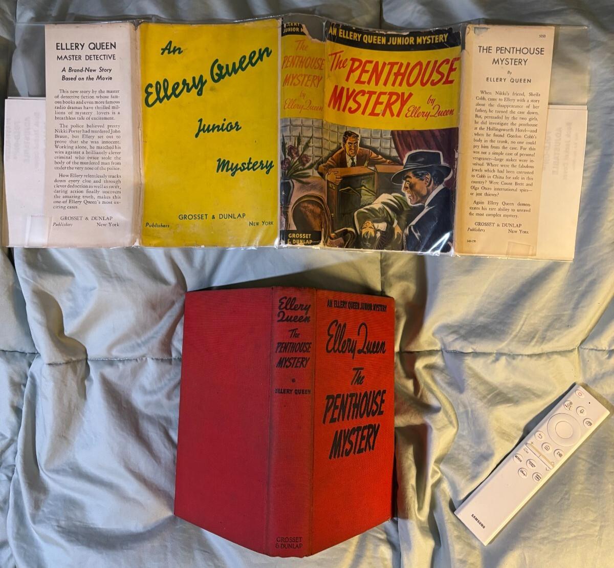 Ellery Queen’s Penthouse Mystery movie tie-in DJ VG 1941 Frederic Dannay