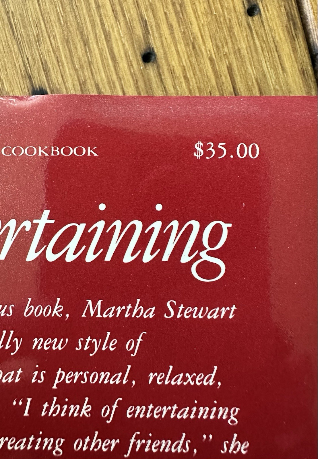 RARE 1982 First Edition/First Printing Martha Stewart „Entertaining“ Hardcover