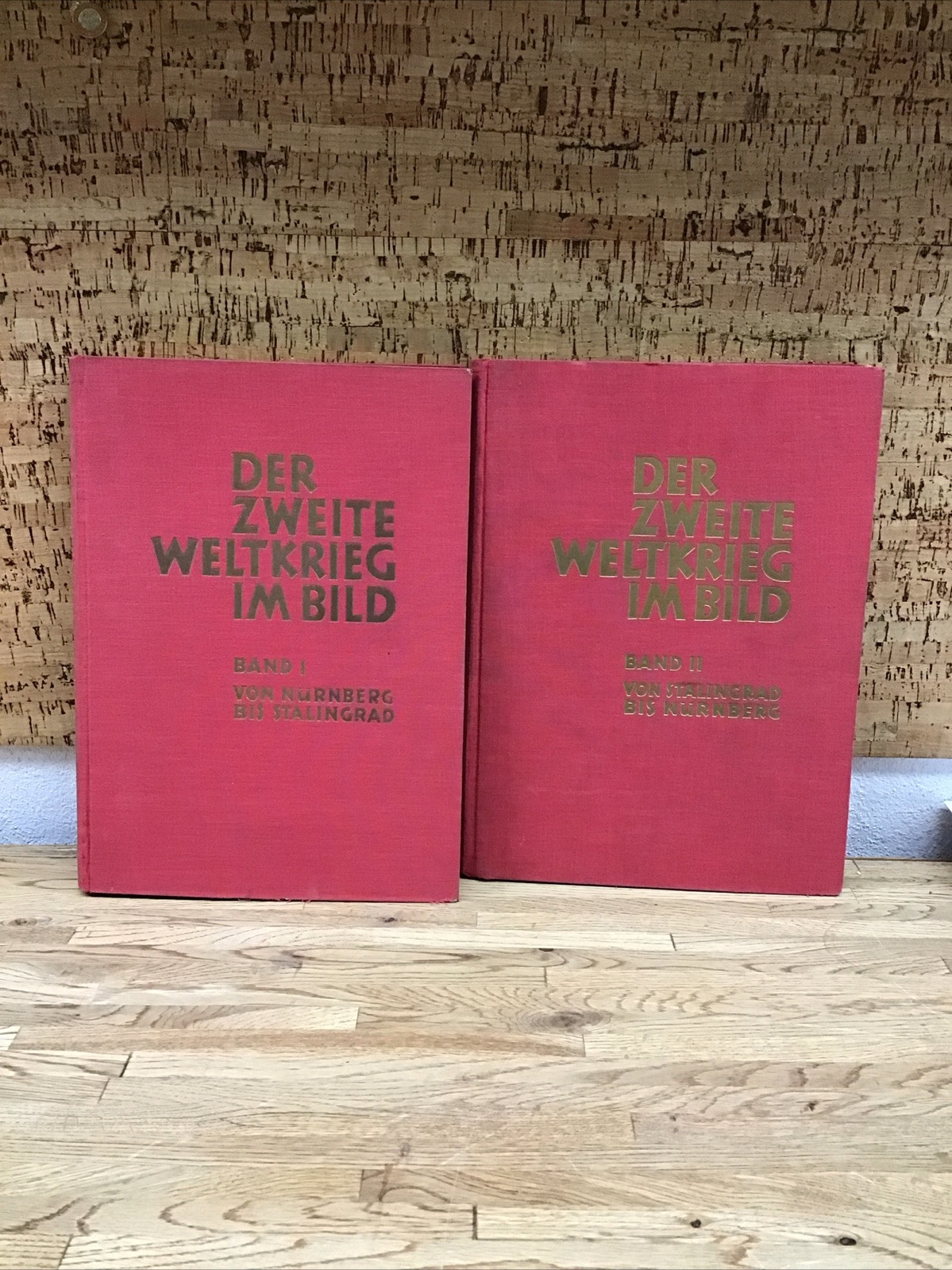 Vintage 1952 Second World War In Pictures Volumes I & 2 In German B-1