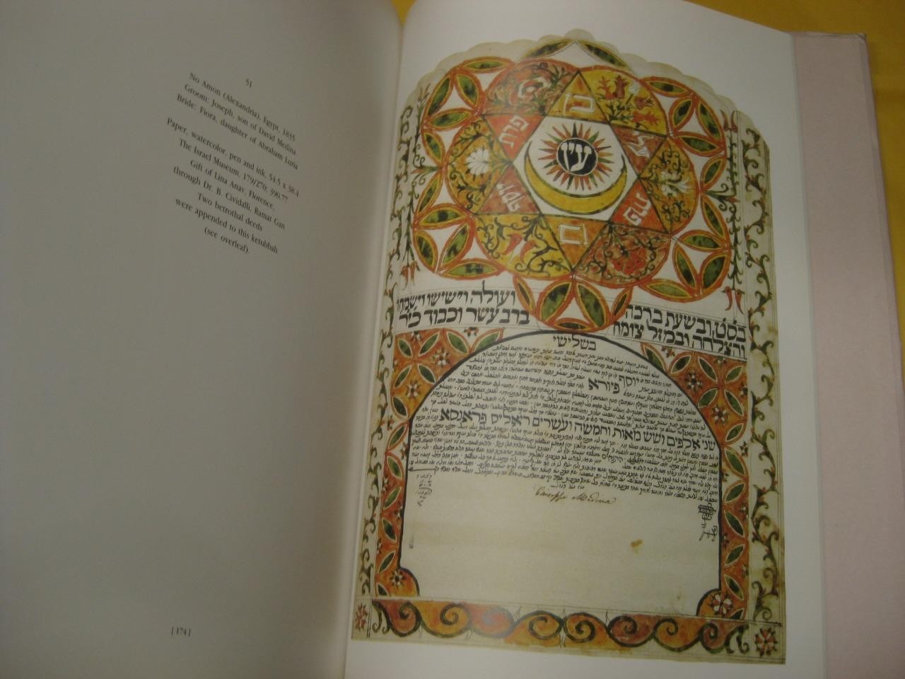 MAZAL TOV ILLUMINATED JEWISH MARRIAGE CONTRACTS From the Israel Museum