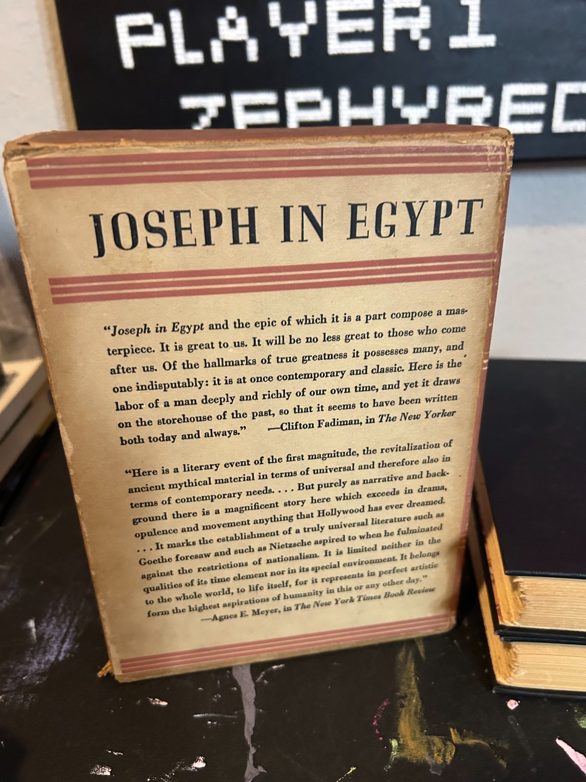 Joseph in Egypt: Thomas Mann: 1938 HC Set 1st Edition w/original slipcase