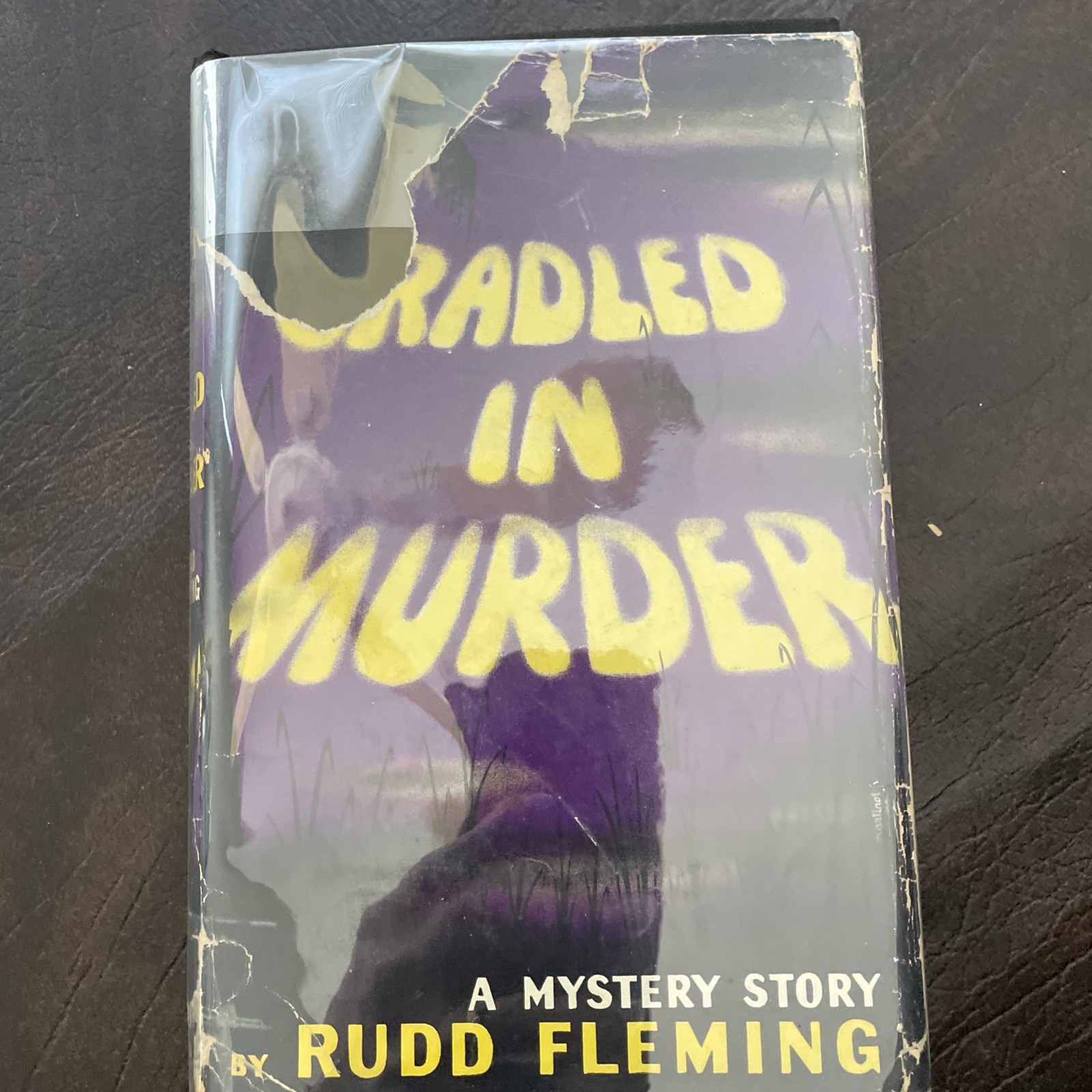 Cradled in Murder by Rudd Fleming, HCDJ First Edition, (1938)
