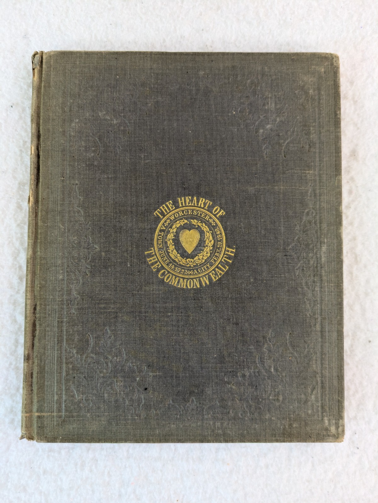 The Heart of the Commonwealth or WORCESTER AS IT IS Massachusetts 1856 with MAP