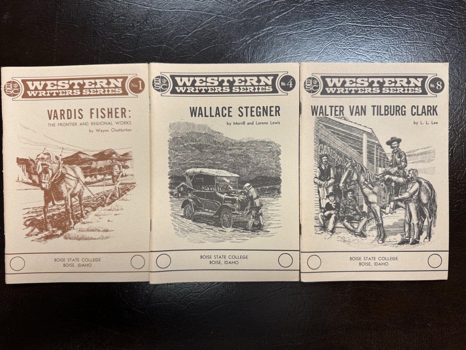 Western Writers Series Boise State Lot (3) Stegner Fisher Clark 1972 Vintage