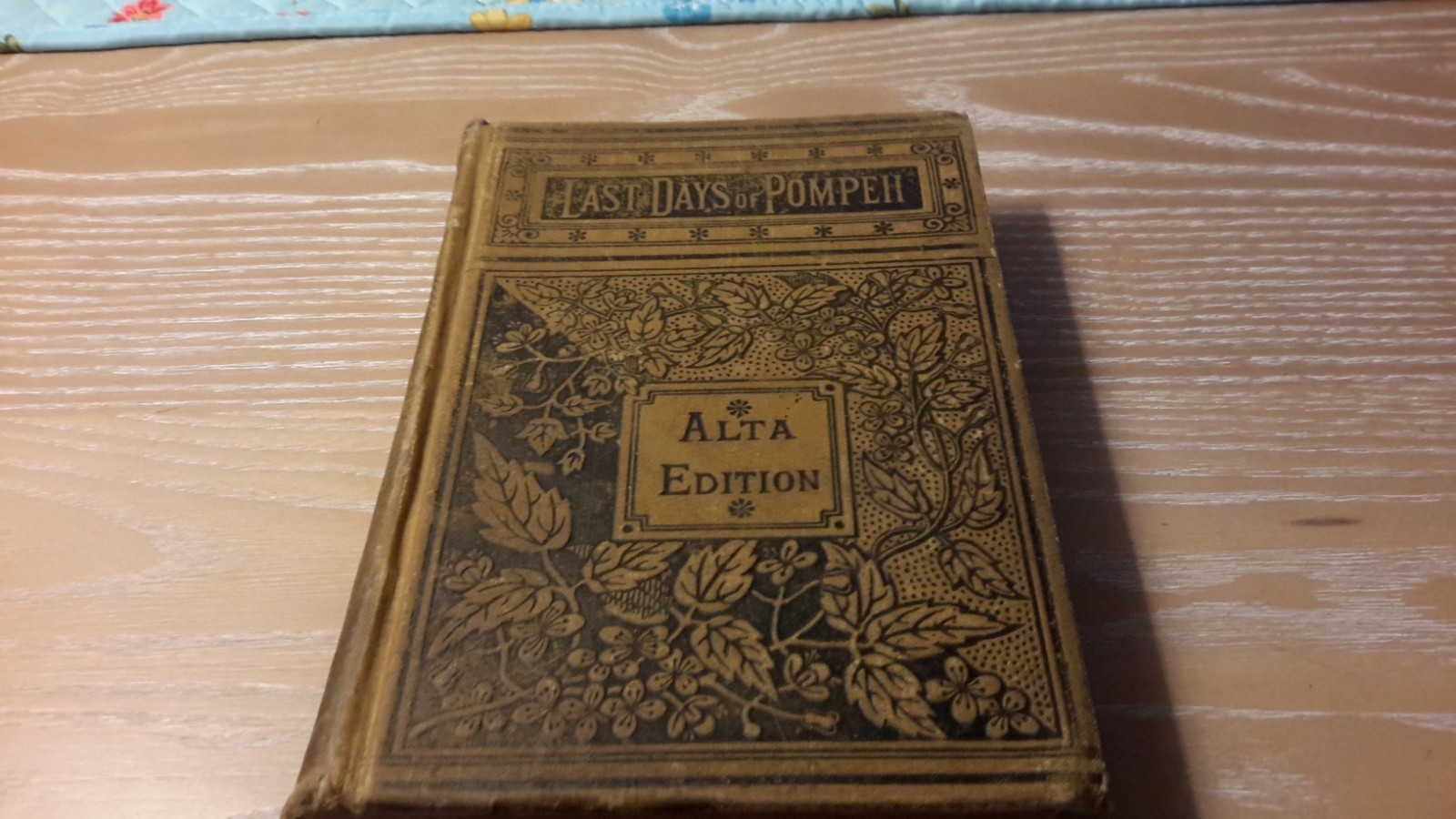 Vintage 1834 „The Last Days of Pompeii“ by Edward Bulwer-Lytton ~ ALTA EDITION