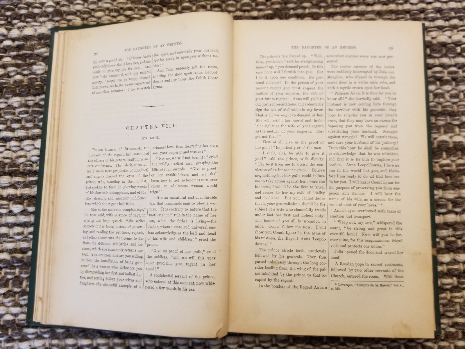 The Daughter of an Empress L. Muhlbach Translated by Nathaniel Greene HC 1867