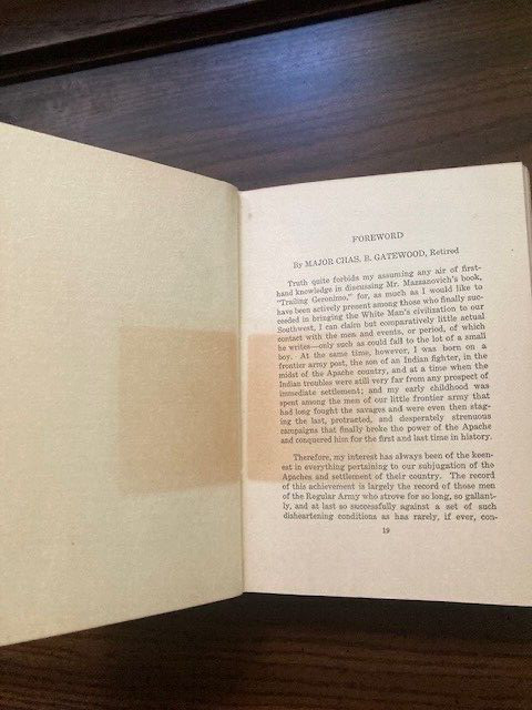 Rare 1st Edition 1926 Trailing Geronimo by Mazzanovich Gold-Stamped 277p,NR FINE