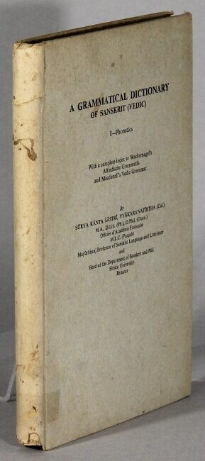 S?rya K?nta Sastri / grammatical dictionary of Sanskrit Vedic I 1st ed