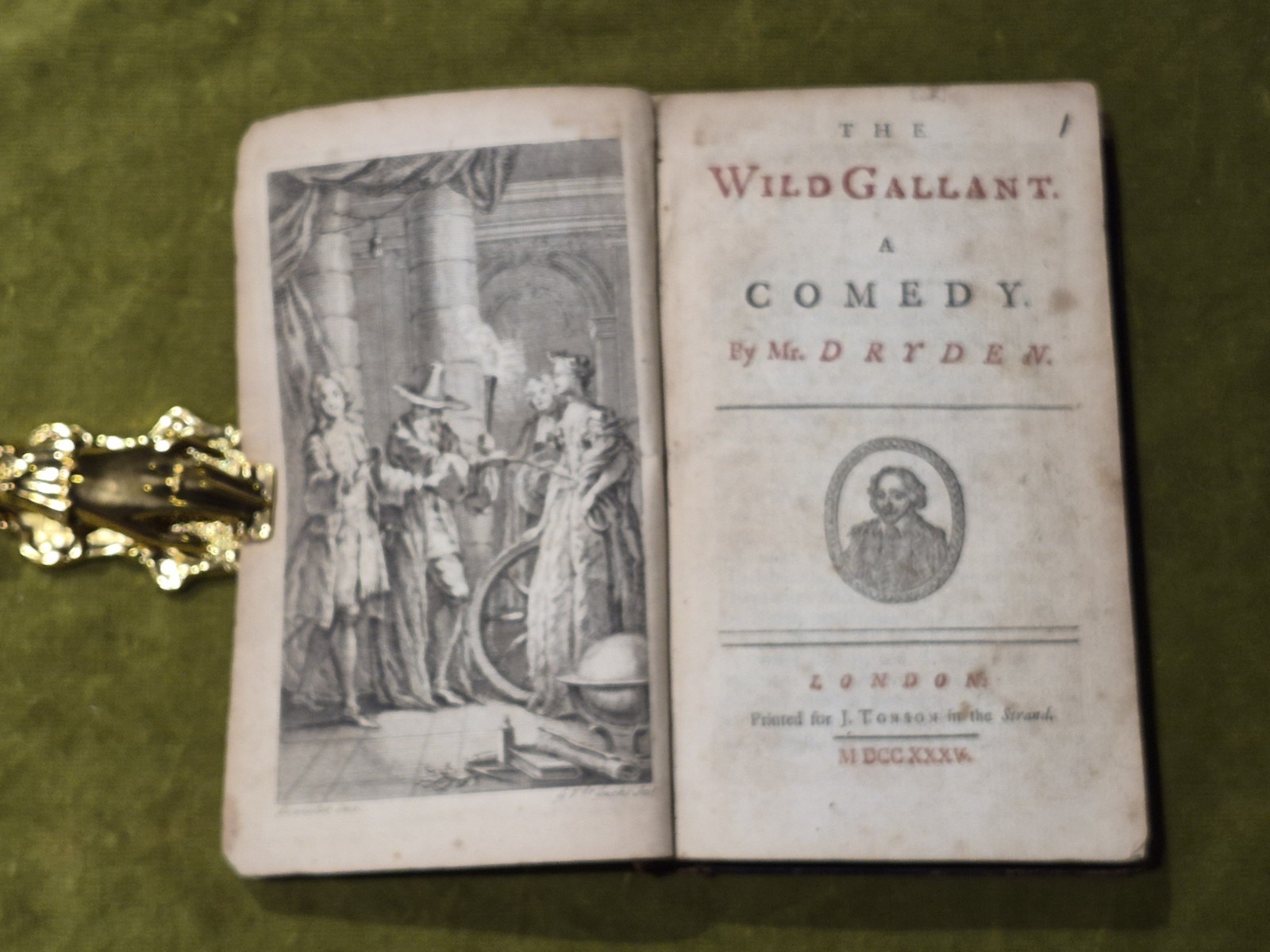 Dramatic Works by John Dryden 1735 Wild Gallant Rival Ladies Indian Queen & Empr