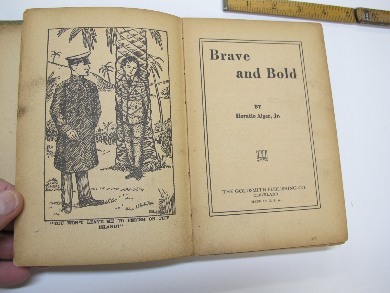 Brave and Bold, Horatio Alger Jr, Goldsmith Publishing Co