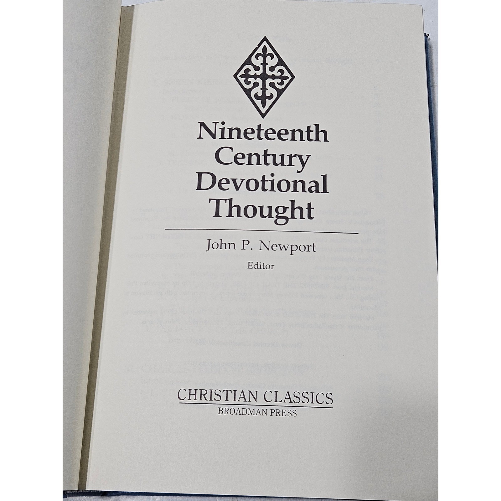 Nineteenth Century Devotional Thought Book Broadman Press Limited Edition