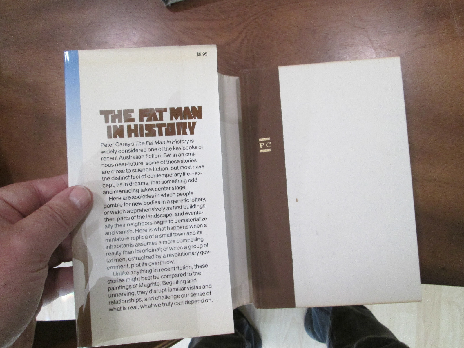 Peter Carey THE FAT MAN IN HISTORY First Edition in jacket 1980